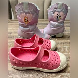 Toddler Shoe Duo - Girls size 8 (toddler) - Bluey /Bingo and Old Navy
